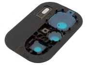Lente de cámaras traseras con embellecedor plateado / azul "Celestial silver" para Xiaomi Mi 11i 5G, M2012K11G